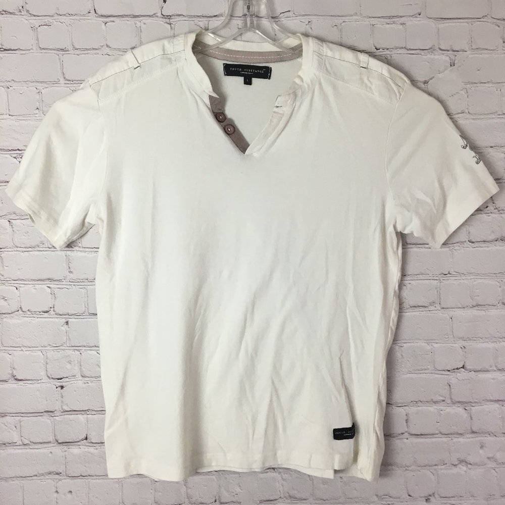 Truth Substance Men's White Shirt. Sz. L